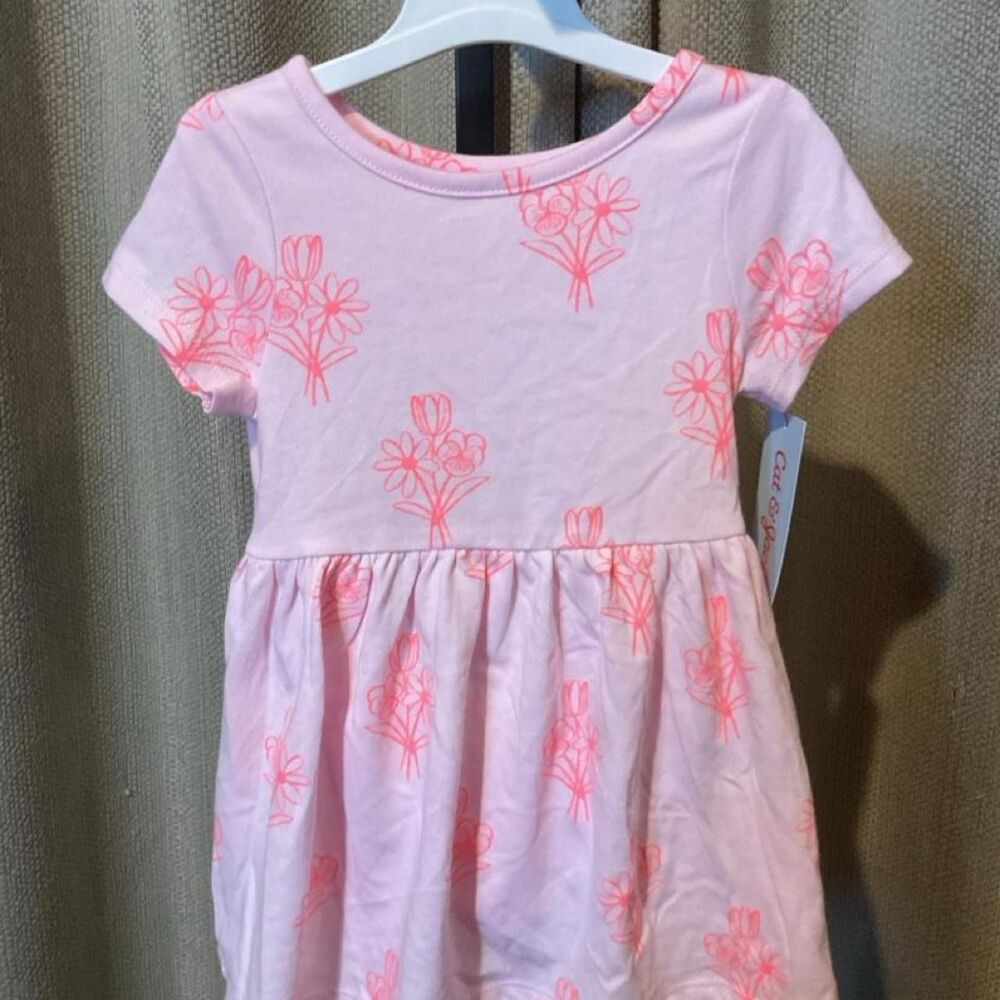 Cat-jack Girl's‎ Pink Floral Dress